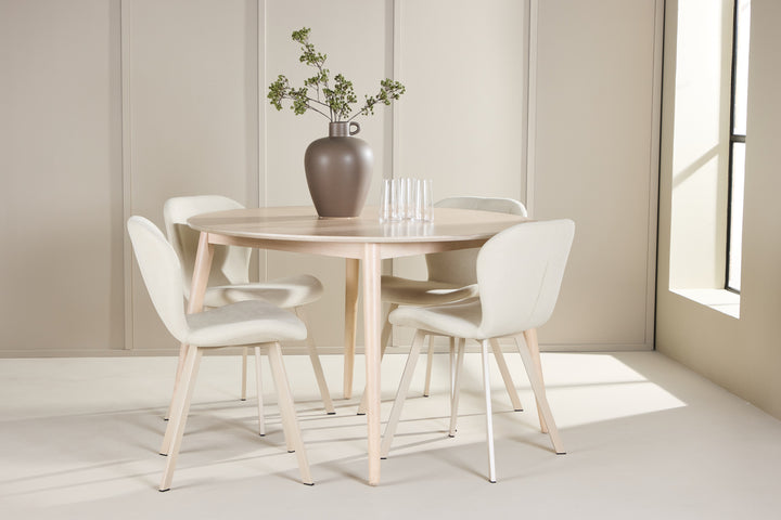 Flora & Lilja Matgrupp Vitputsad/Beige