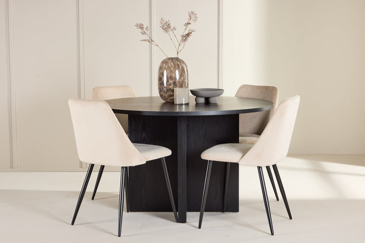 Night & Strada Matgrupp Beige/Svart