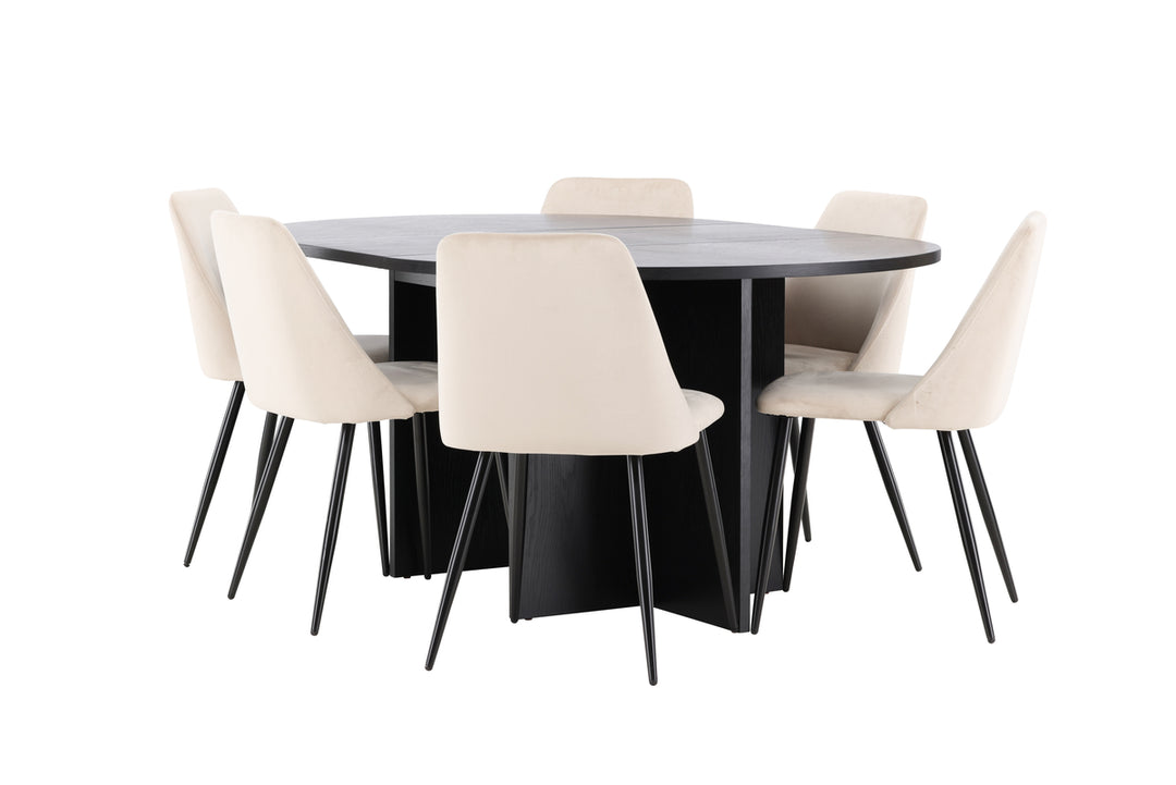 Night & Strada Matgrupp Beige/Svart