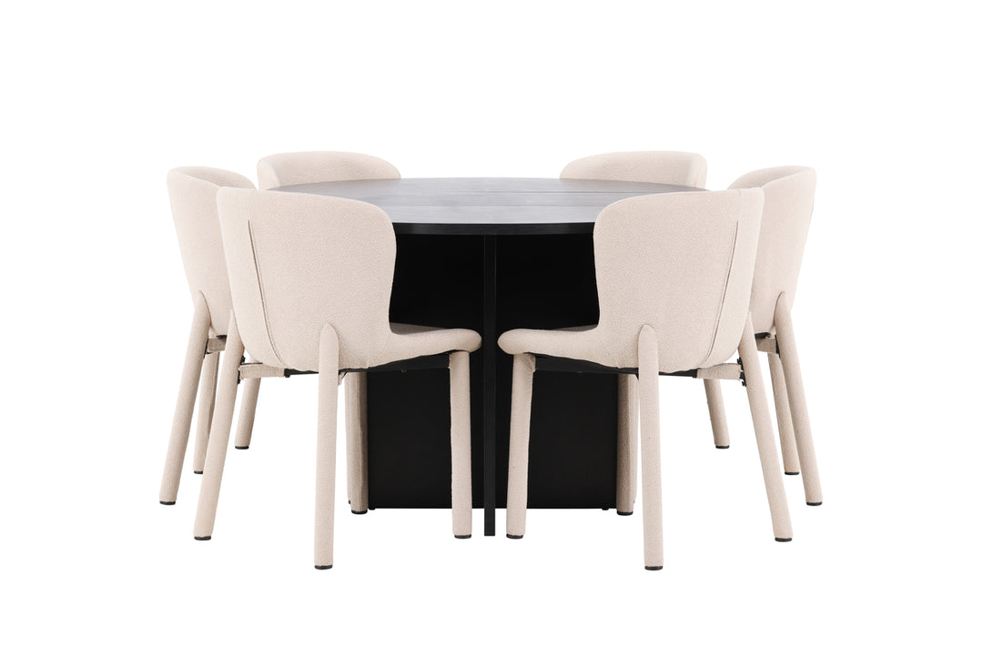 Strada & Astoria Matgrupp Svart/Beige