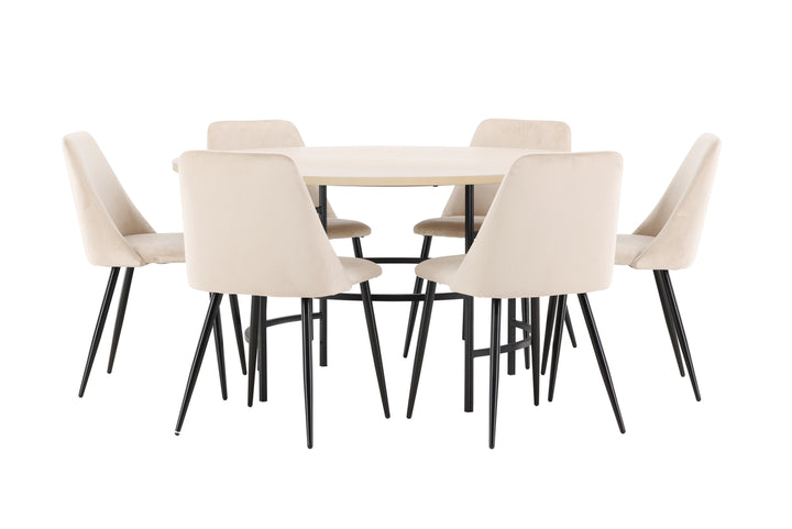 Night & Copenhagen Matgrupp Beige/Vitputsad